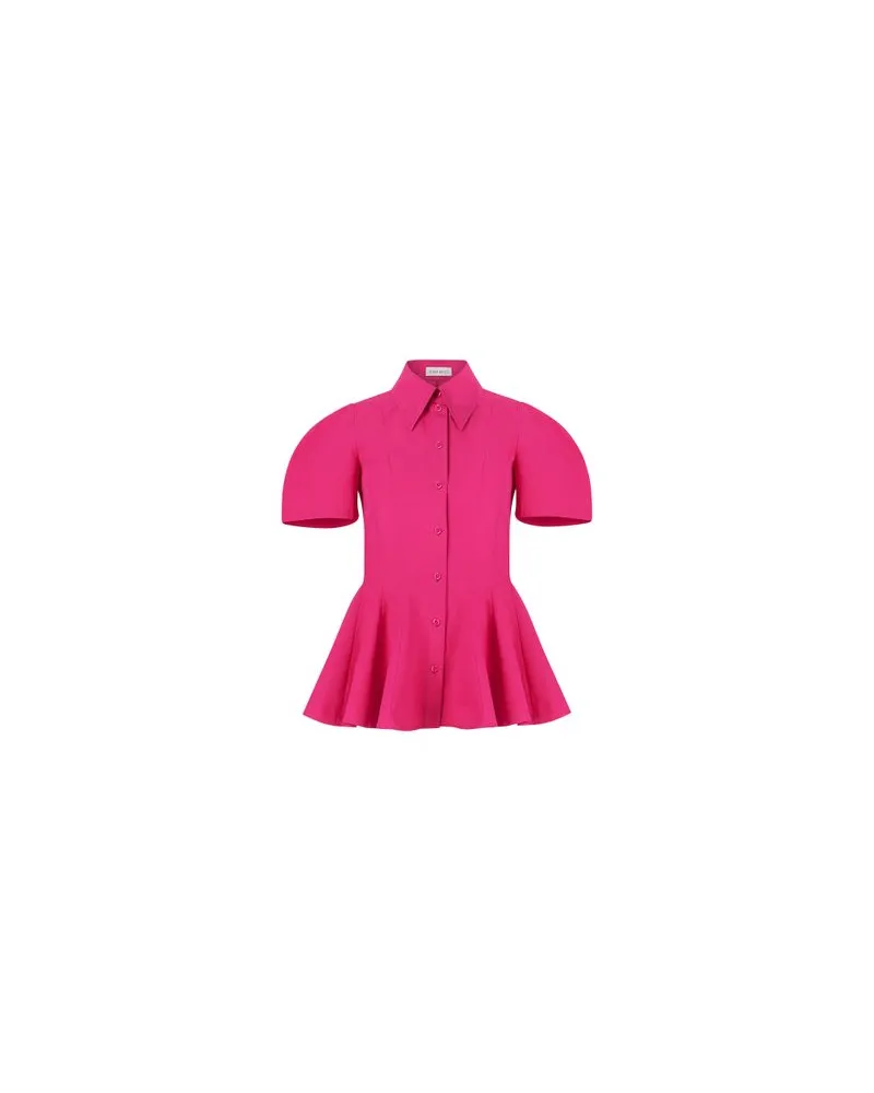 Nina Ricci Peplum-Bluse Pink