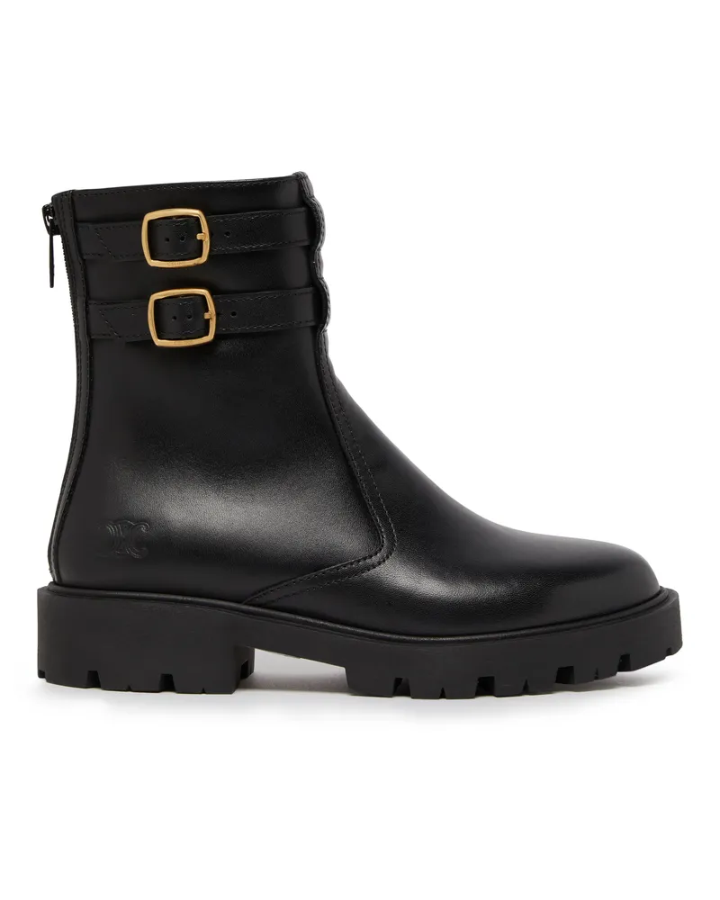 Celine Margaret double buckle zipped boot aus kalbsleder 