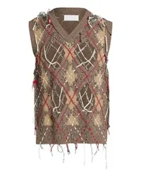 Maison Margiela Top mit Cut-out-Design Multicolor