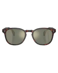 Oliver Peoples Finley Esq. Runde Sonnenbrille Sun Brown