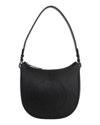 Karl Lagerfeld K/Circle Mond-Schultertasche mit Lochmuster Black