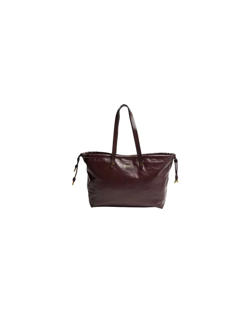 Loewe Großer Shopper mit Print Puzzle Fold Burgundy