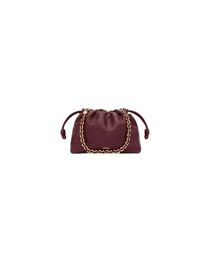 Loewe Großer Shopper mit Print Puzzle Fold Burgundy