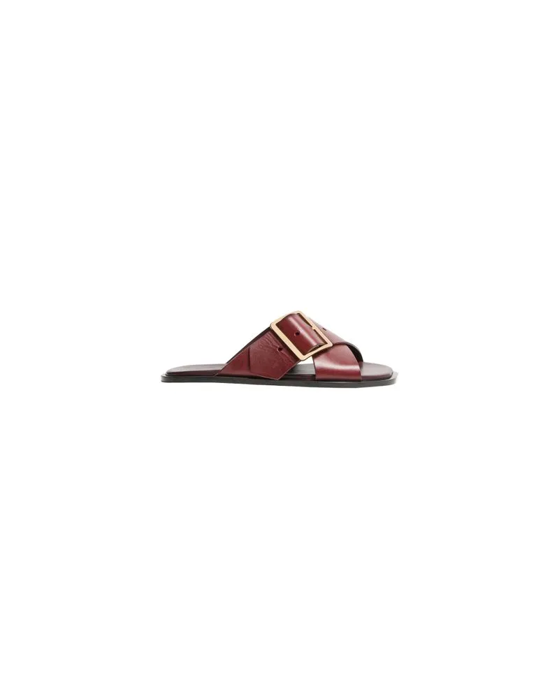 Loewe Großer Shopper mit Print Puzzle Fold Burgundy