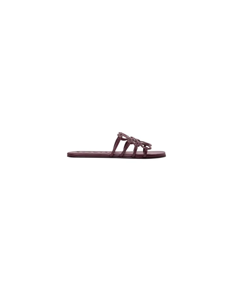 Loewe Großer Shopper mit Print Puzzle Fold Burgundy