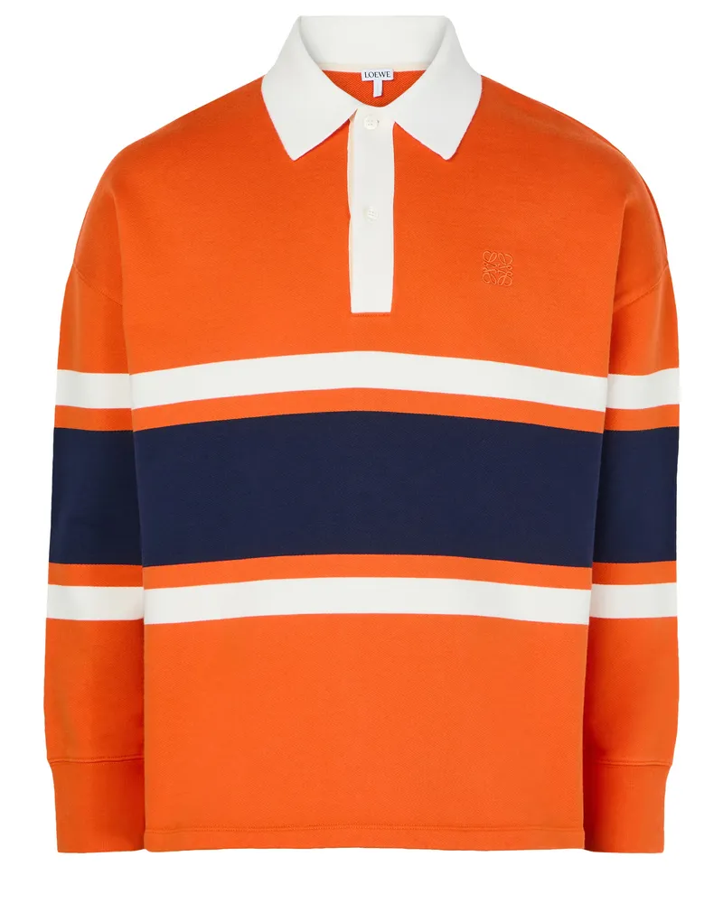 Loewe Langarm-Poloshirt aus Baumwolle 