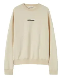 Jil Sander Sweatshirt mit Logo Beige