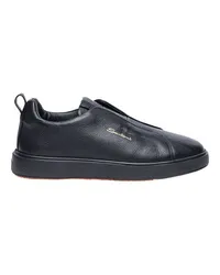 Santoni Ledersneakers Black