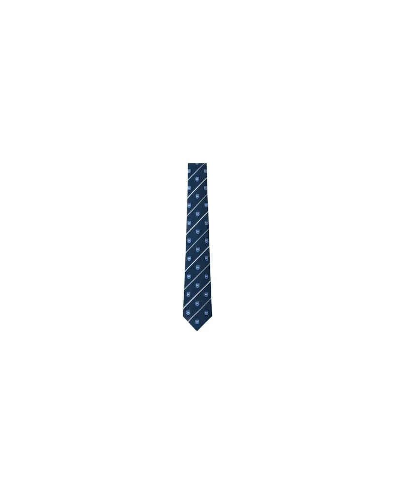 Louis Vuitton College LV Crest Krawatte Blue