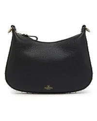 Valentino Garavani Kleine Tasche Hobo Rockstud mit Reißverschluss Black