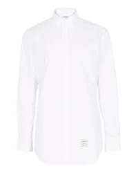 Thom Browne Baumwollhemd Bar White