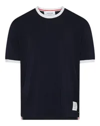 Thom Browne Kurzarm-T-Shirt Navy