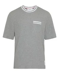 Thom Browne Kurzarm-T-Shirt Grey