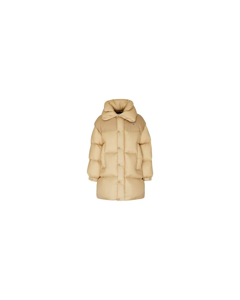 Moncler Verone long down jacket Beige