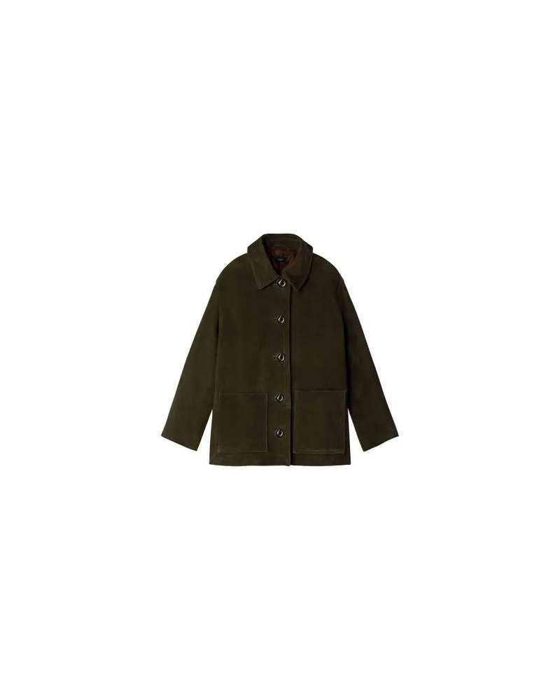 Arma Kaylee suede jacket Green