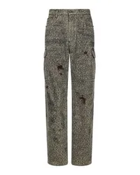 Dolce & Gabbana Graue Cargo-Jeans Grey