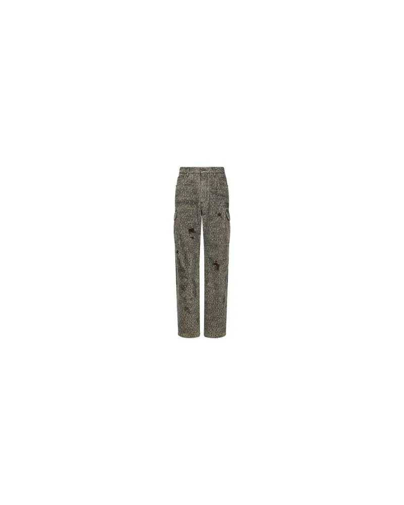 Dolce & Gabbana Graue Cargo-Jeans Grey