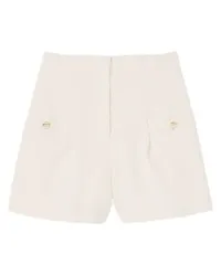 Sandro Shorts mit hohem Bund White