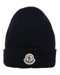 Moncler Mütze mit Logo Navy