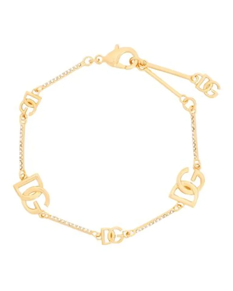 Dolce & Gabbana Armband Mit Strasssteinen Gold