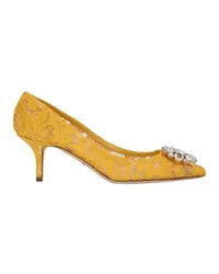 Dolce & Gabbana Spitzen-Pumps Rainbow Yellow