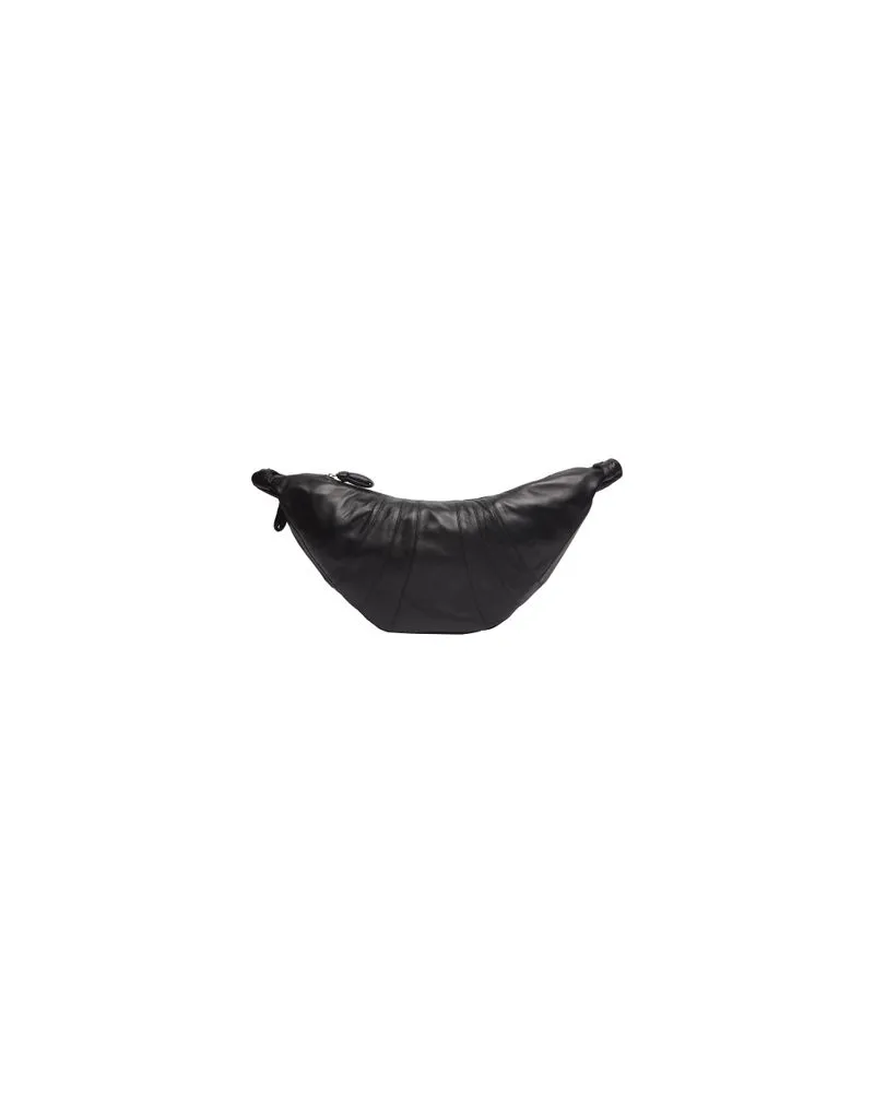 Christophe Lemaire Mittelgroße Tasche Croissant Black