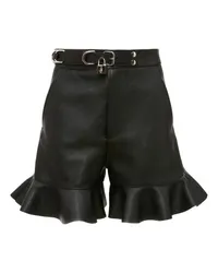 J.W.Anderson Gerüschte Ledershorts Black