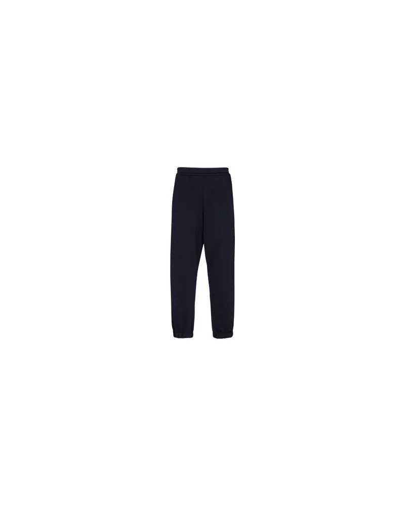 Balmain Hose Casual Mini-Monogramm Blue