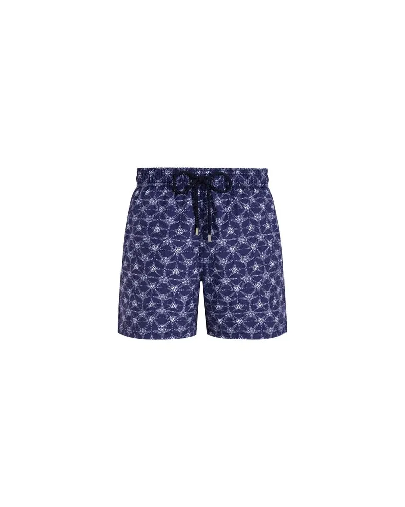 Vilebrequin Badeshorts mit kleinen Sternen Blue