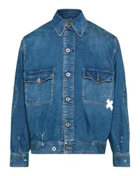 Maison Margiela Distressed denim jacket Blue