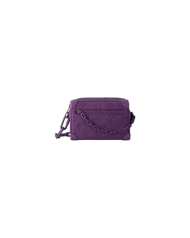Louis Vuitton Leder-Blazer-Jacke Purple