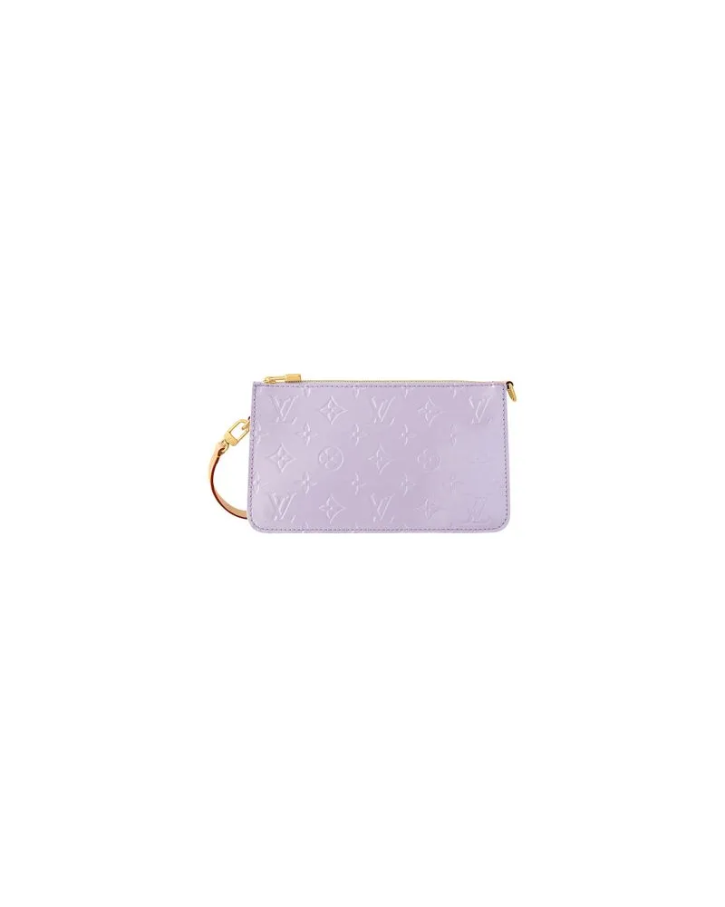 Louis Vuitton Leder-Blazer-Jacke Purple
