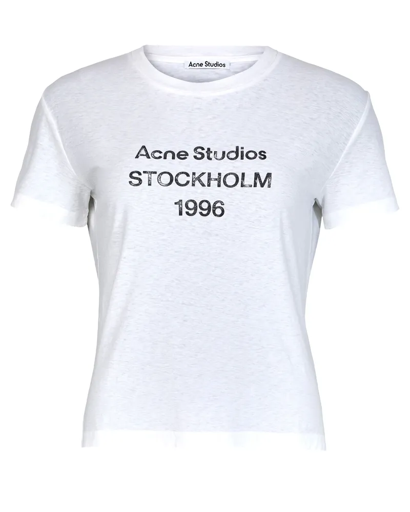 Acne Studios Kurzarm-T-Shirt mit Logo 