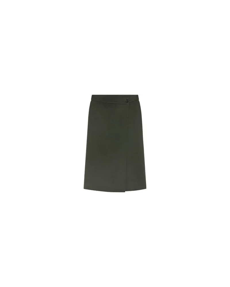 Loewe Mittelgroße Tasche Hammock Flip aus Wildleder Green