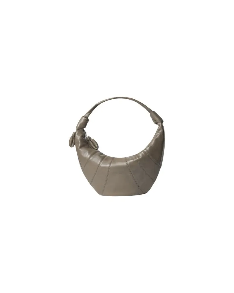 Loewe Mittelgroße Tasche Hammock Flip aus Wildleder Green
