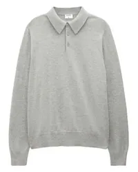 Filippa K Gestricktes Poloshirt Grey