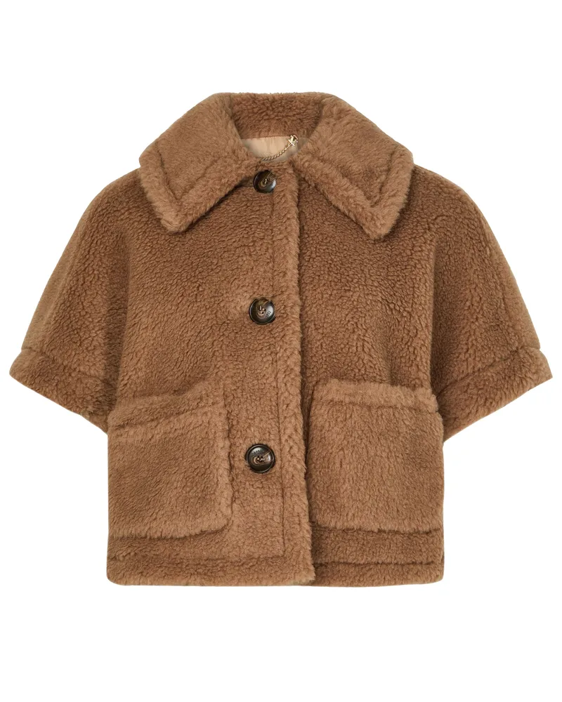 Max Mara Cape aus Teddy-Stoff Newterzo 