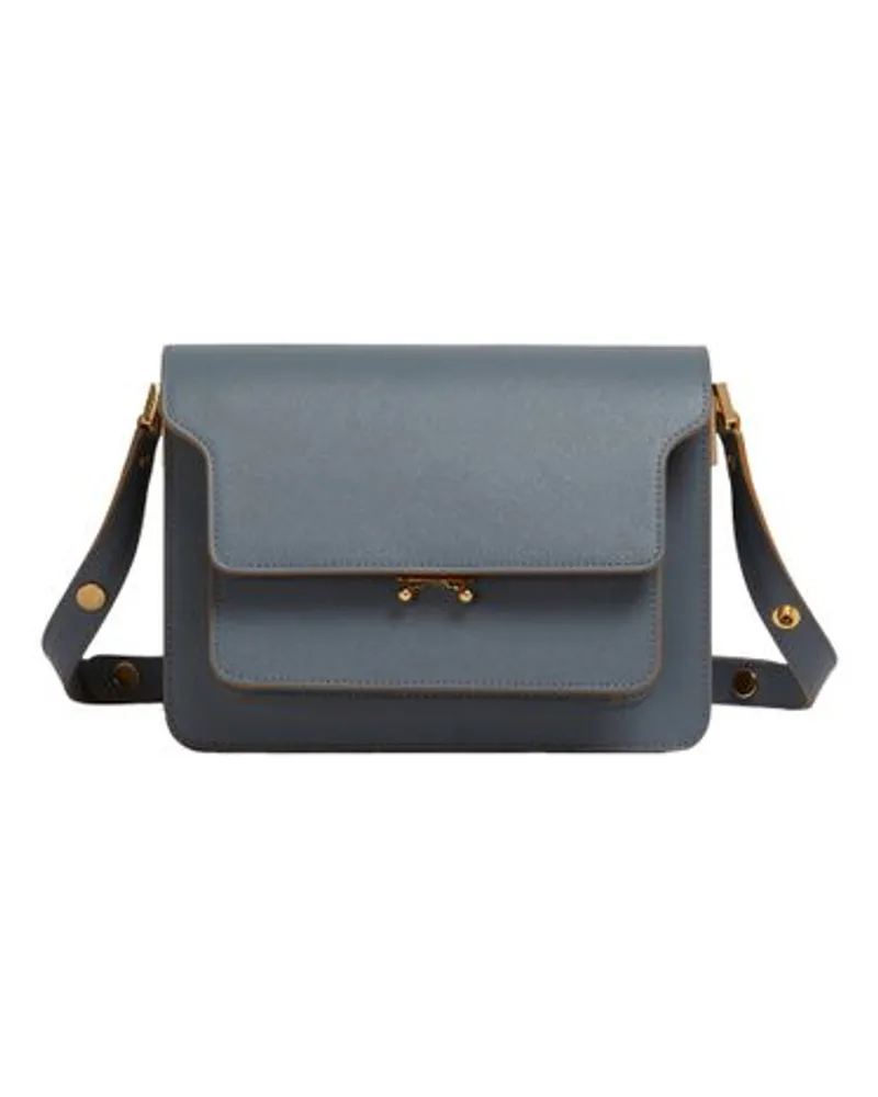 Marni Saffiano Mittelgroße Packtasche Blue
