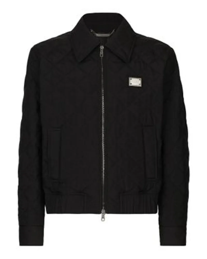 Dolce & Gabbana Gesteppte Jacke Black