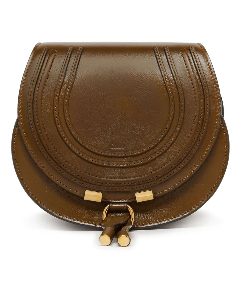 Chloé Kleine Schultertasche Marcie aus Glanzleder 