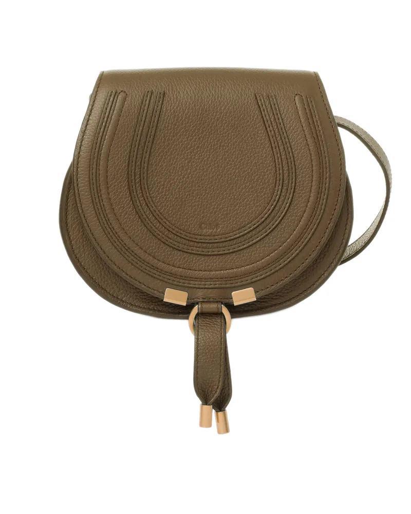 Chloé Kleine Schultertasche Marcie aus Glanzleder 