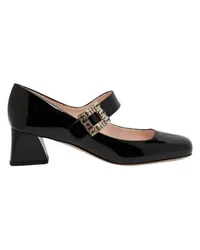 Roger Vivier Très Vivier Babies Pumps mit strassbesetzter Schnalle Black