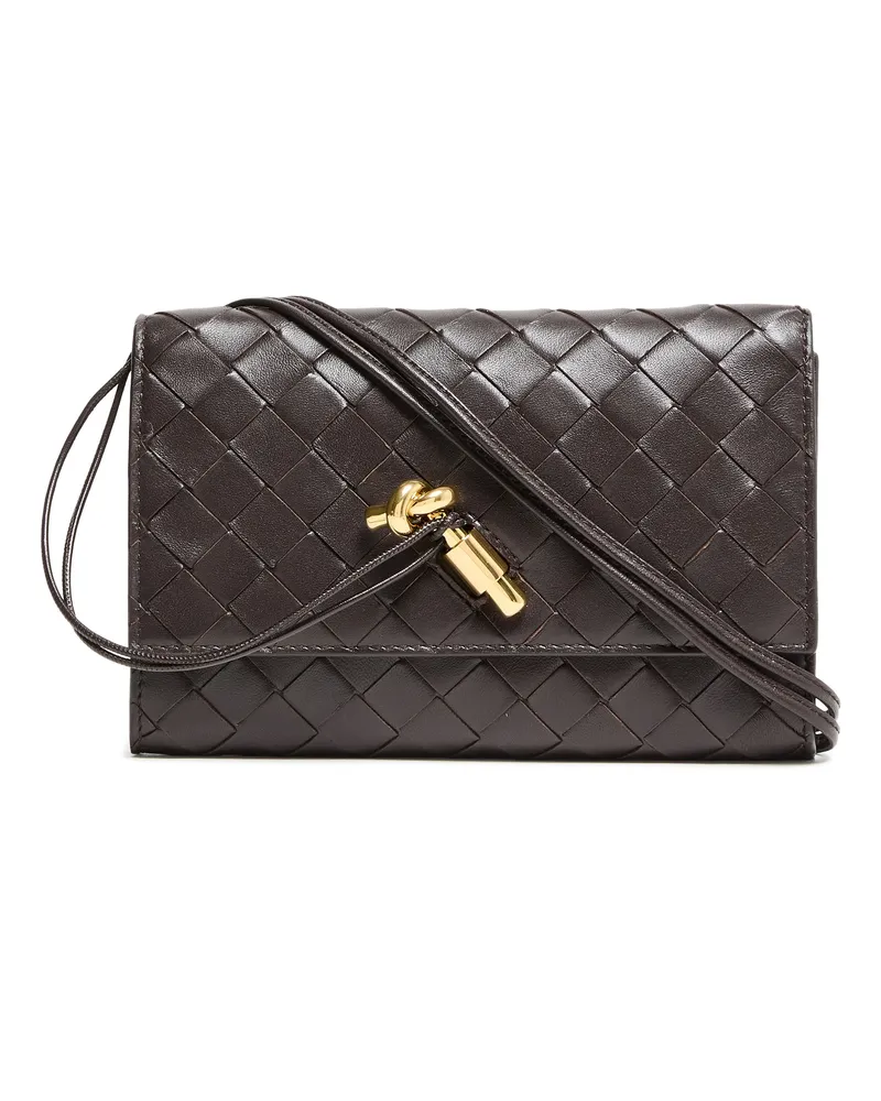 Bottega Veneta Brieftasche Andiamo Slim mit Trageriemen 