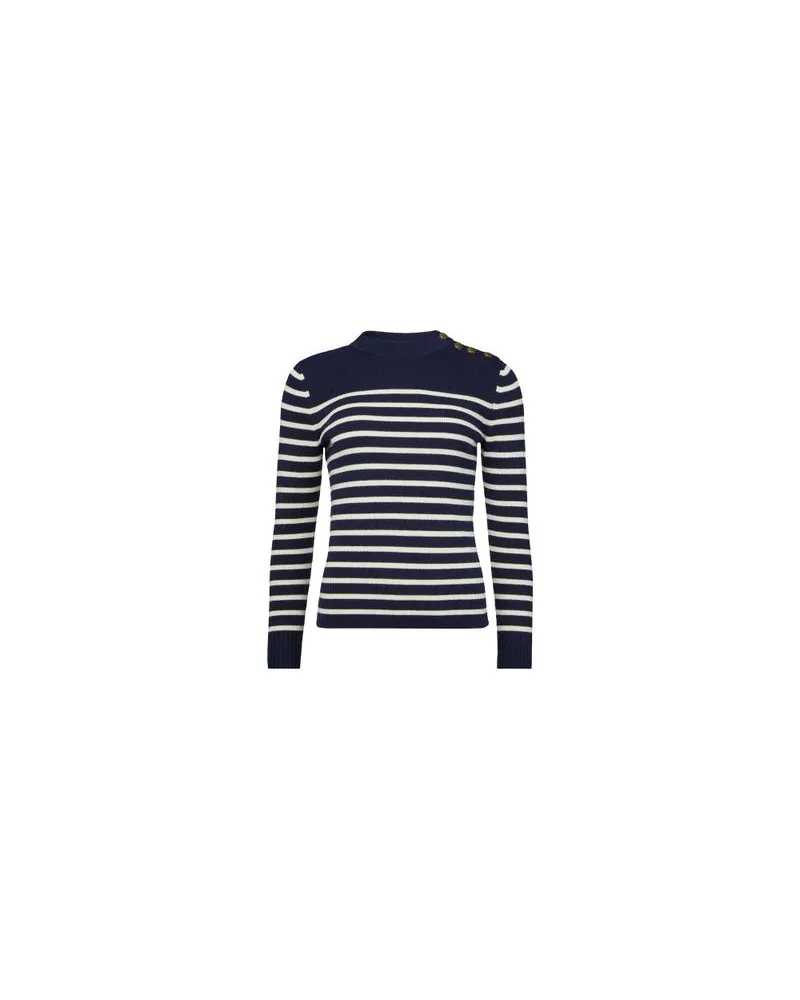 Chloé Kurzer Mantel mit zweireihiger Knöpfung Navy