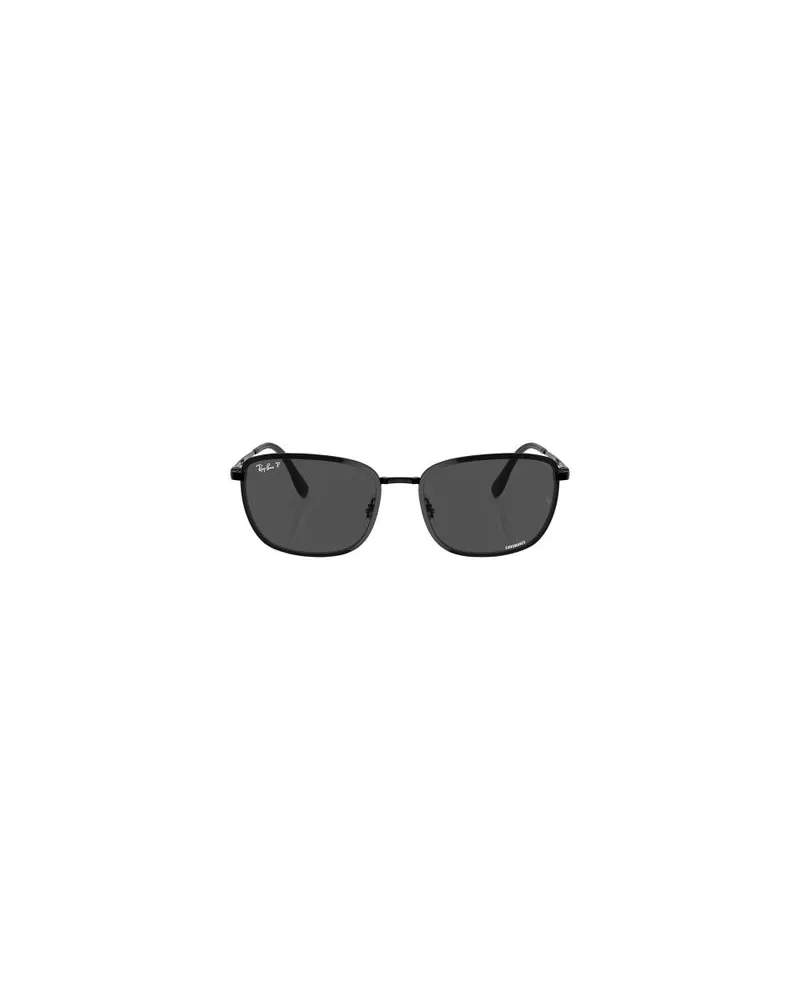 Ray Ban Quadratische Sonnenbrille RB3705 Chromance Black