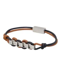 Marni Lederarmband mit Marni-Logo Brown