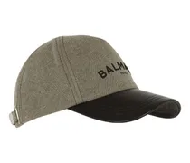 Balmain Baumwollcap mit Balmain-Logo Green