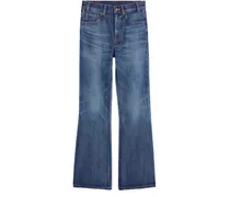 Bootcut-jeans aus denim mit dark union waschung