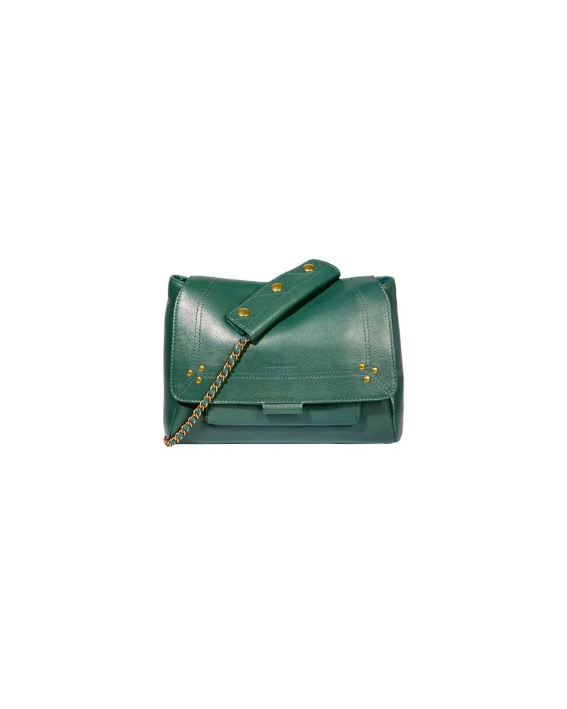 Loewe Mittelgroße Tasche Hammock Flip aus Wildleder Green