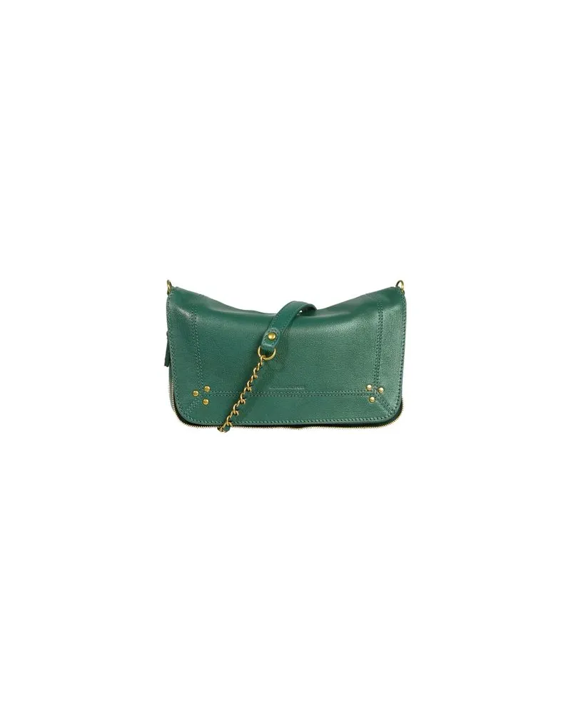 Bottega Veneta Lederrock aus Intrecciato Green